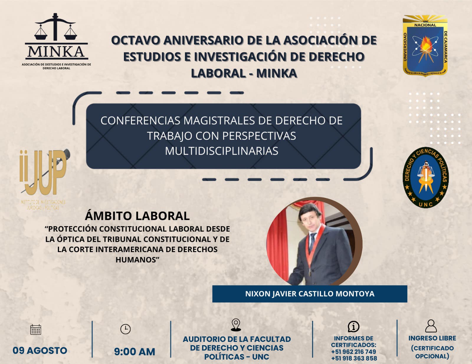 Conferencias Magistrales de Derecho de Trabajo con Perspectivas Multidisciplinarias