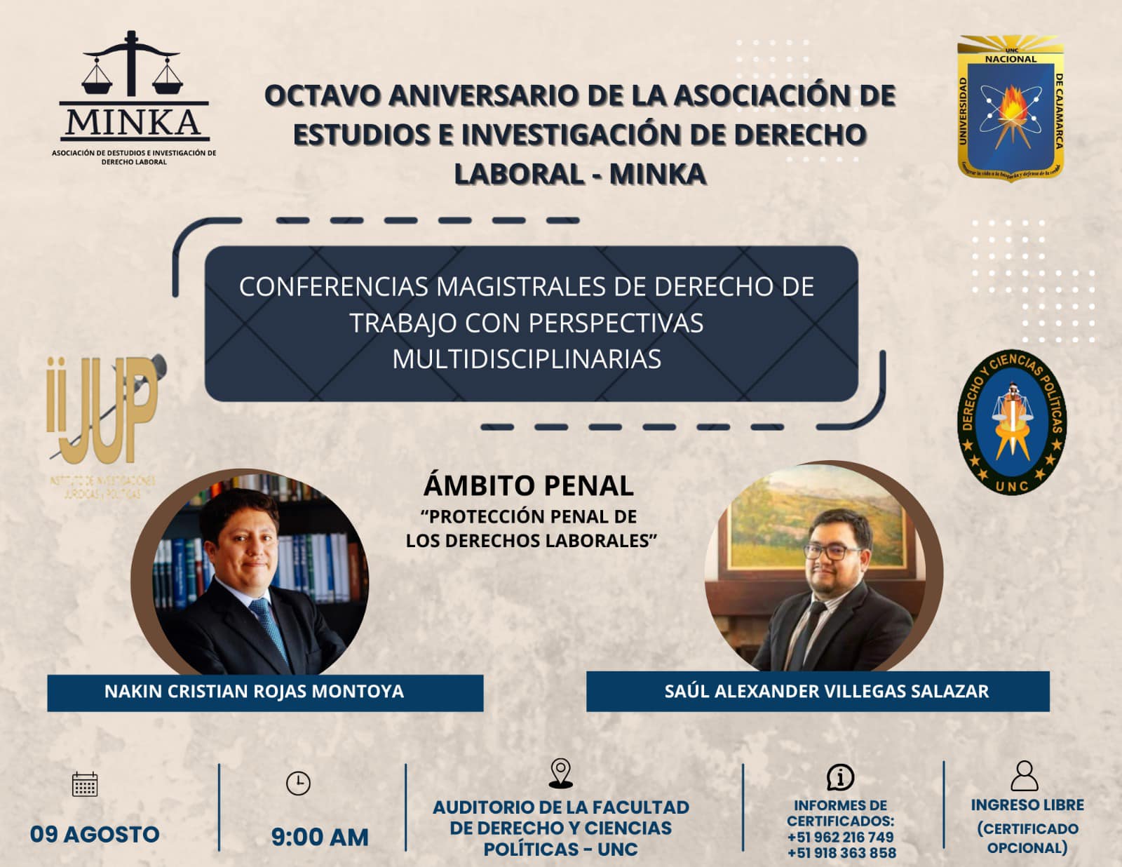 Conferencias Magistrales de Derecho de Trabajo con Perspectivas Multidisciplinarias1