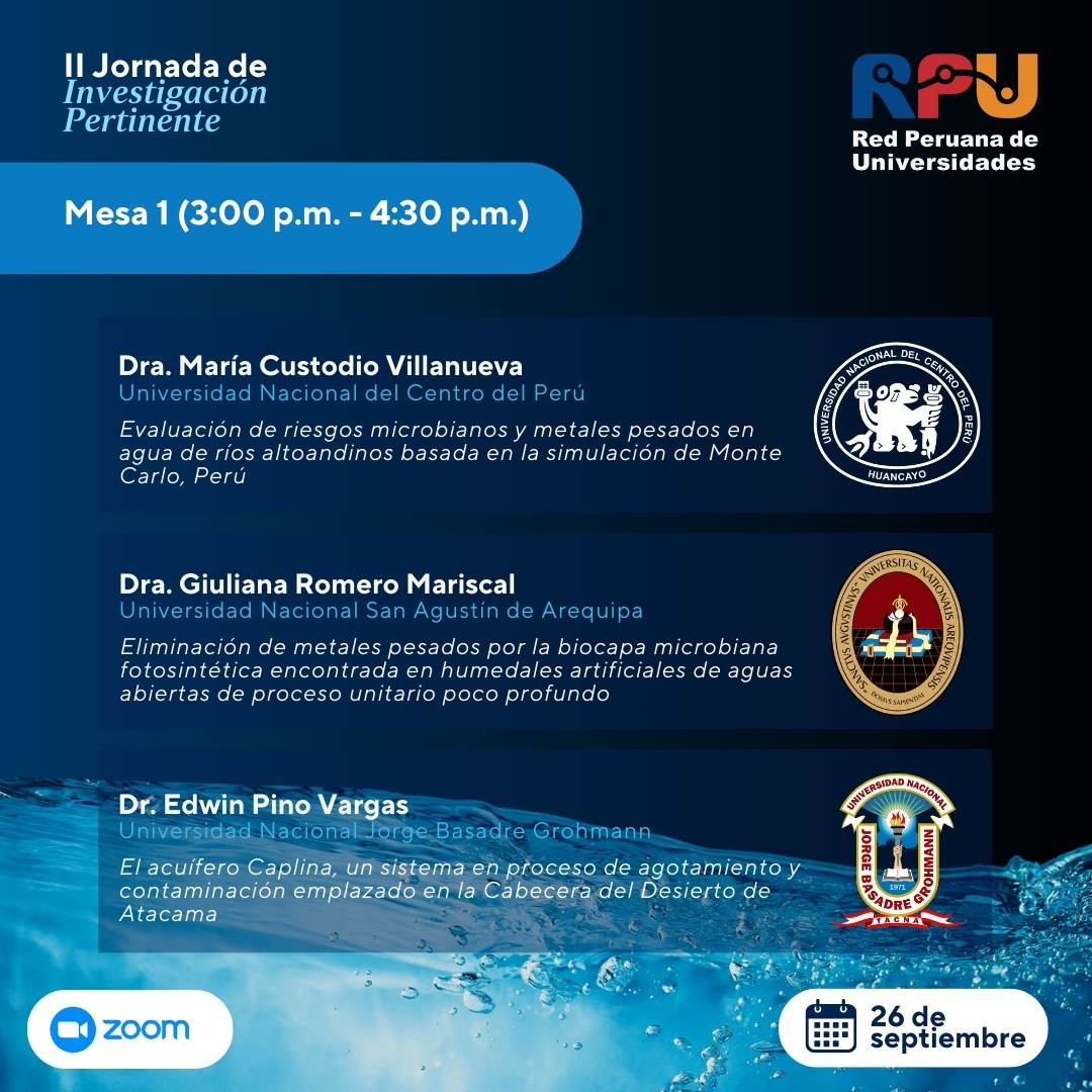 II Jornada de Investigación Pertinente - Recursos Hídricos2