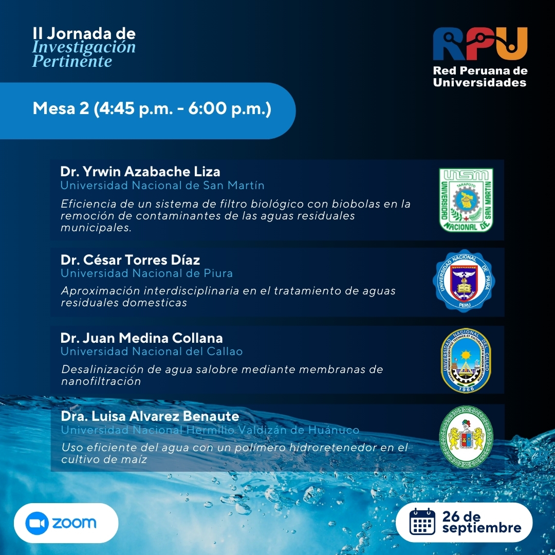 II Jornada de Investigación Pertinente - Recursos Hídricos3
