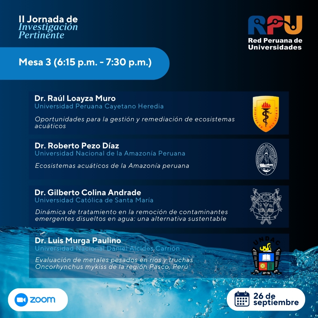 II Jornada de Investigación Pertinente - Recursos Hídricos4