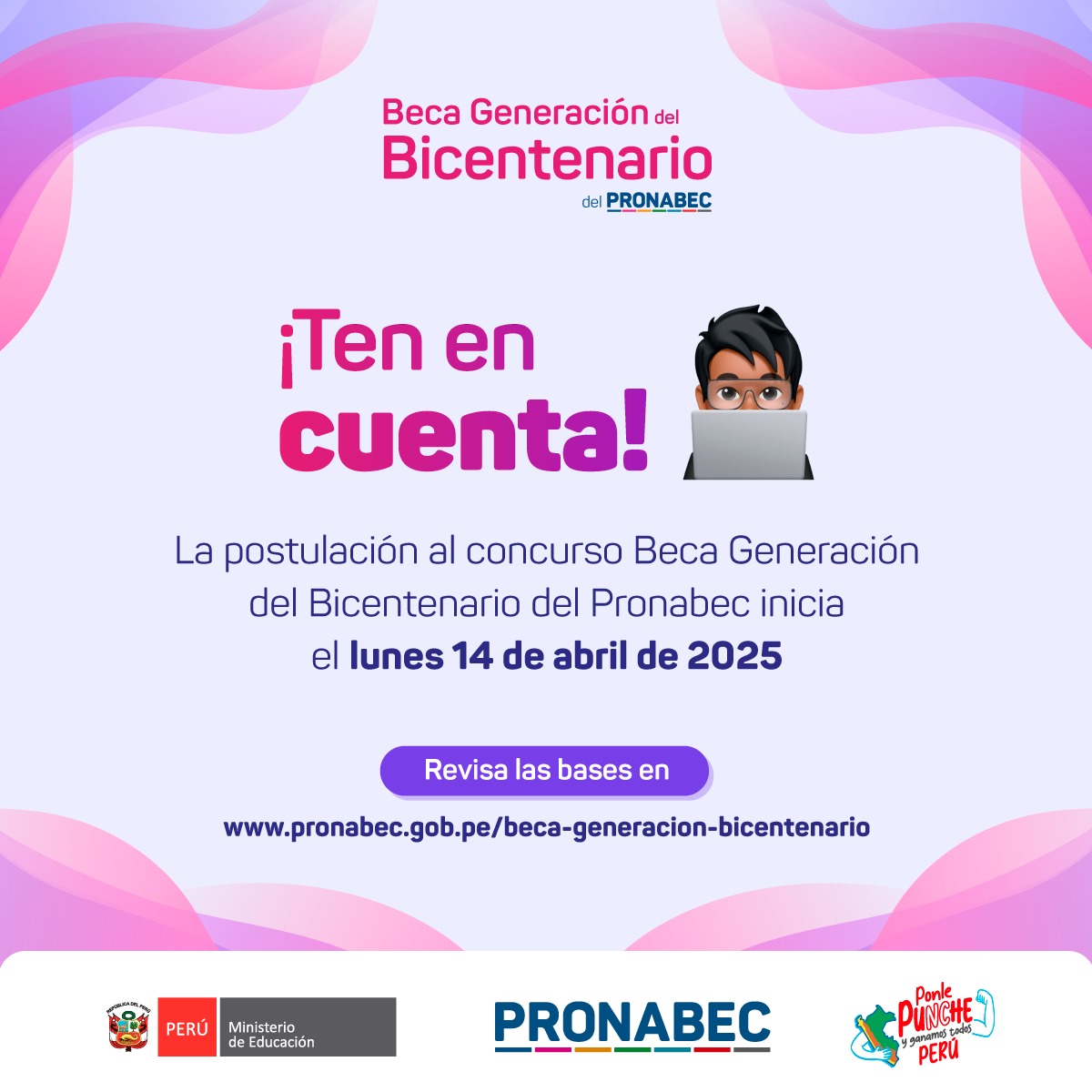 BECA GENERACIÓN BICENTENARIO - PRONABEC 25 3