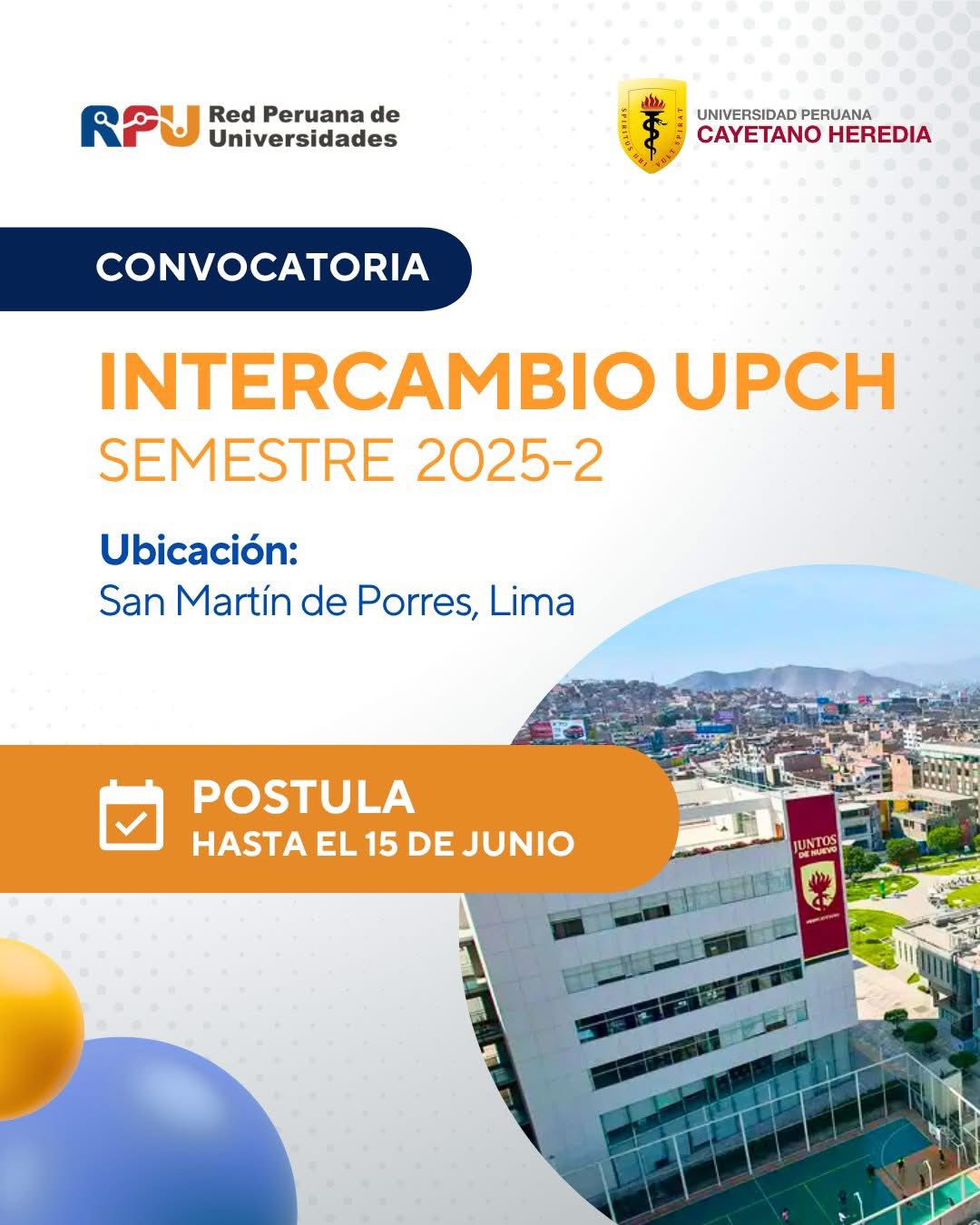 Convocatorias de Intercambio semestre 2025-2 2