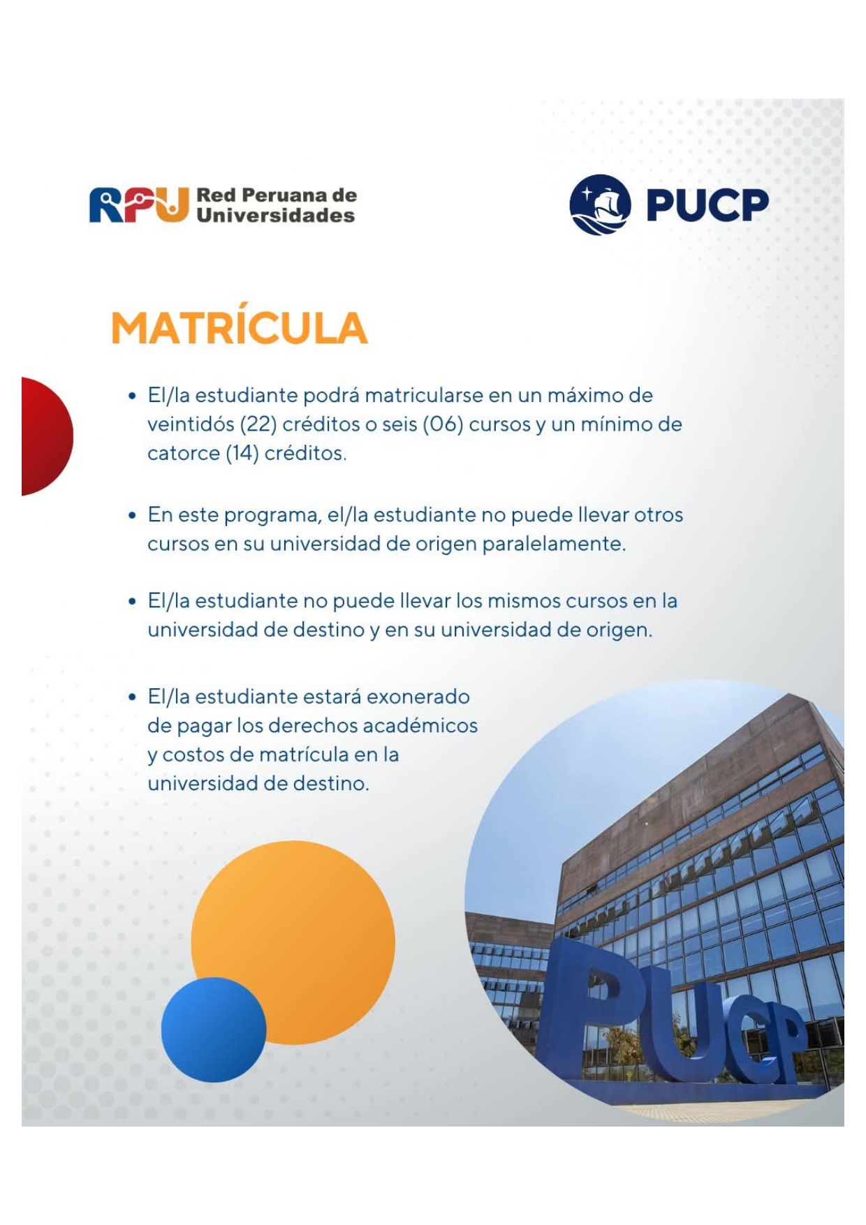 Convocatoria de Intercambio PUCP semestre 2026-1 4
