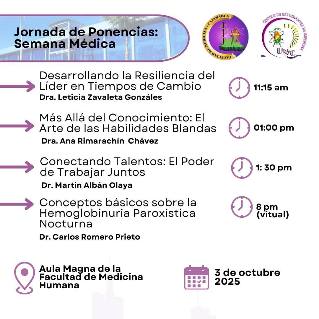 JORNADA DE PONENCIAS - SEMANA MÉDICA 2025 1