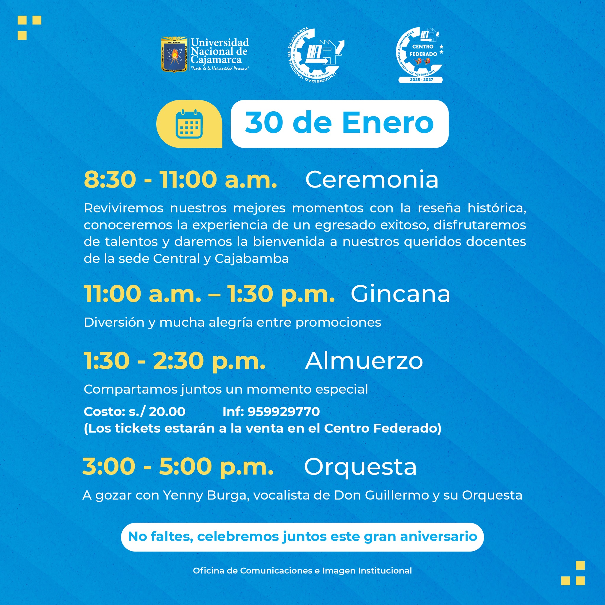 24 Aniversario de la Escuela Profesional de Ingeniería de Industrias Alimentarias3