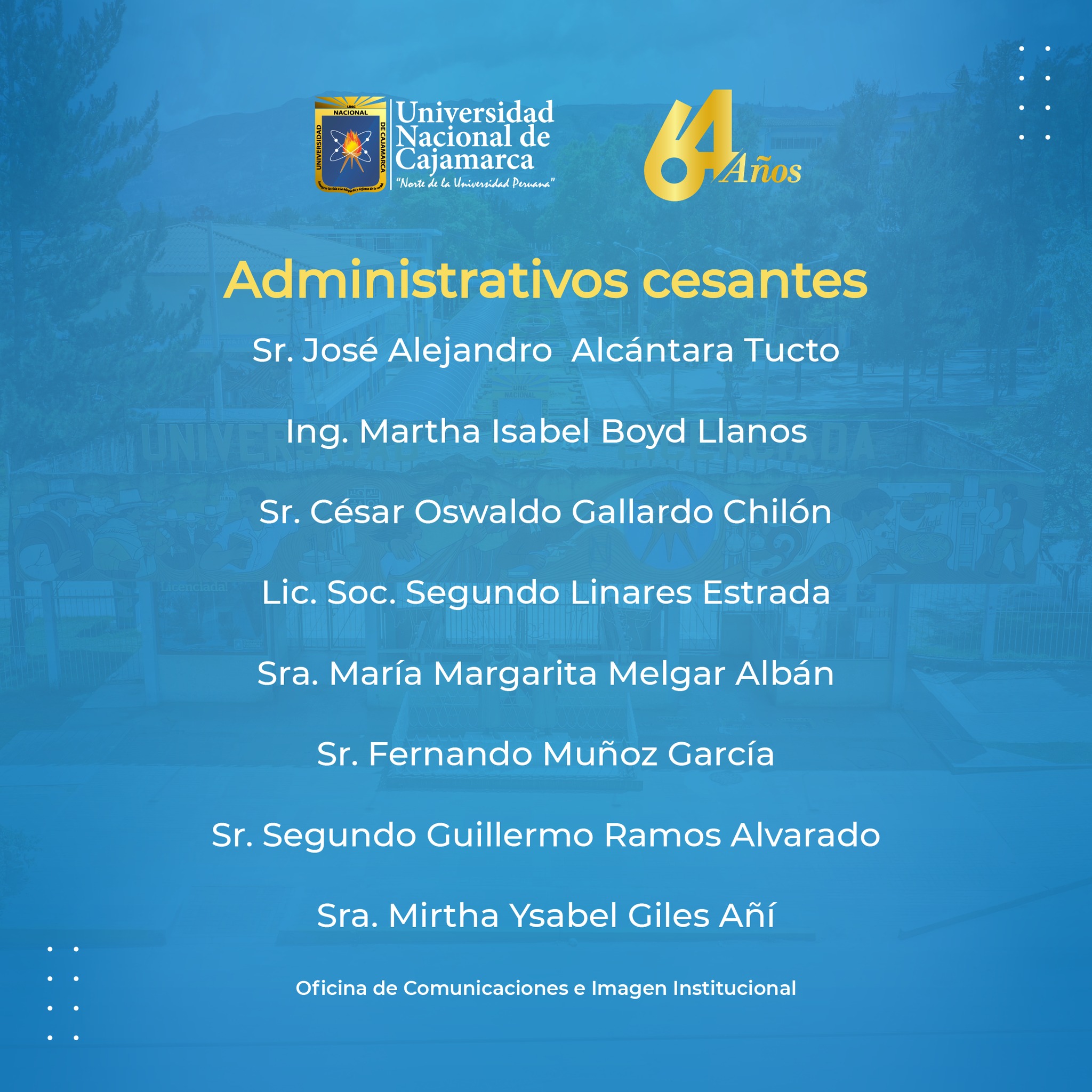 64 Aniversario de la Universidad Nacional de Cajamarca - Entrega de Reconocimientos4