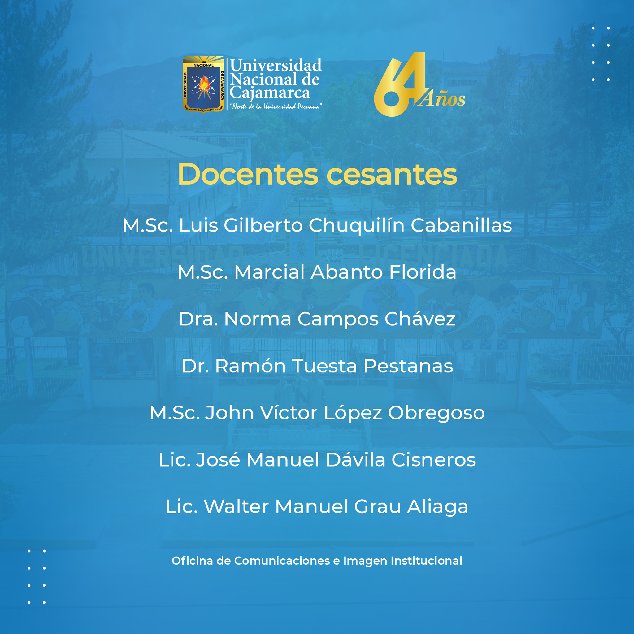 64 Aniversario de la Universidad Nacional de Cajamarca - Entrega de Reconocimientos5