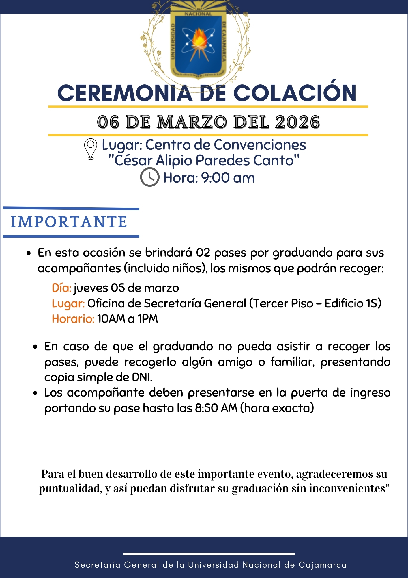 COMUNICADO 2 COLACIÓN 06 MARZO 2026