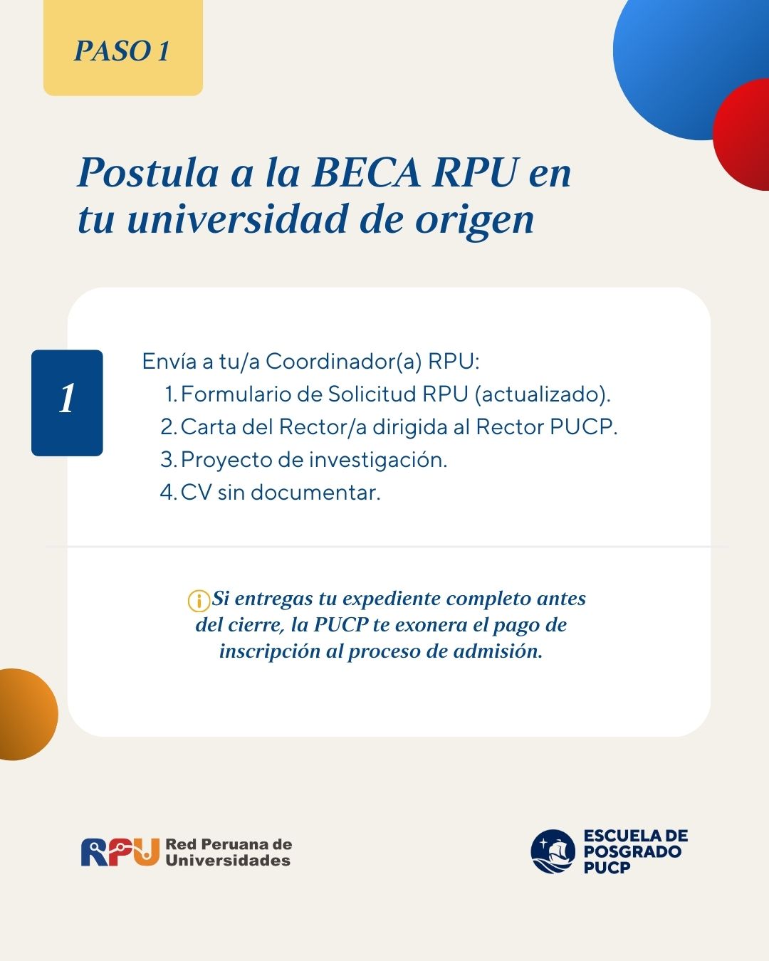 RPU 2026-Becas para Estudiar Maestrías y Doctorados en la Escuela de Posgrado PUCP2