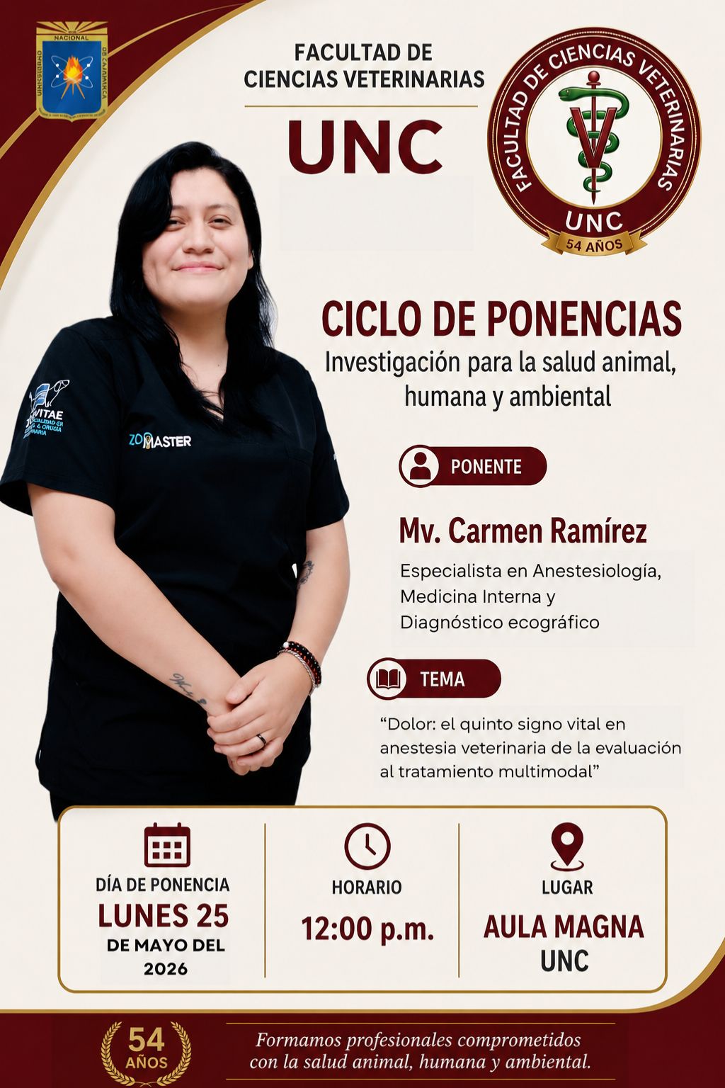 Ciclo de Ponencias Académicas – 54° Aniversario FCV UNC 2026 3