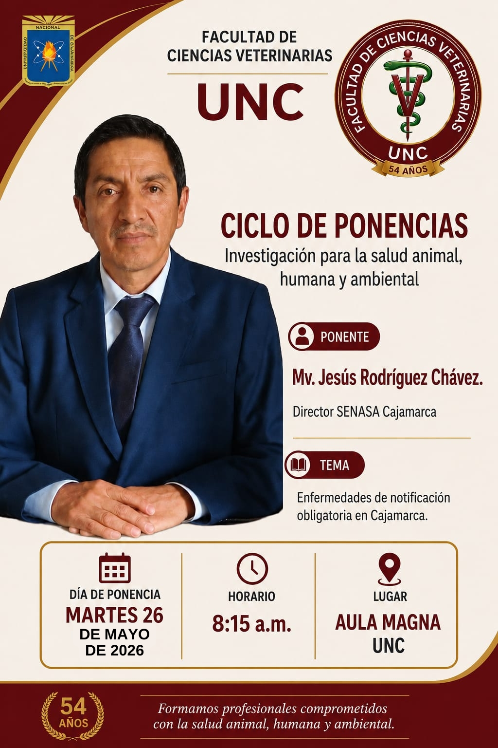 Ciclo de Ponencias Académicas – 54° Aniversario FCV UNC 2026 4