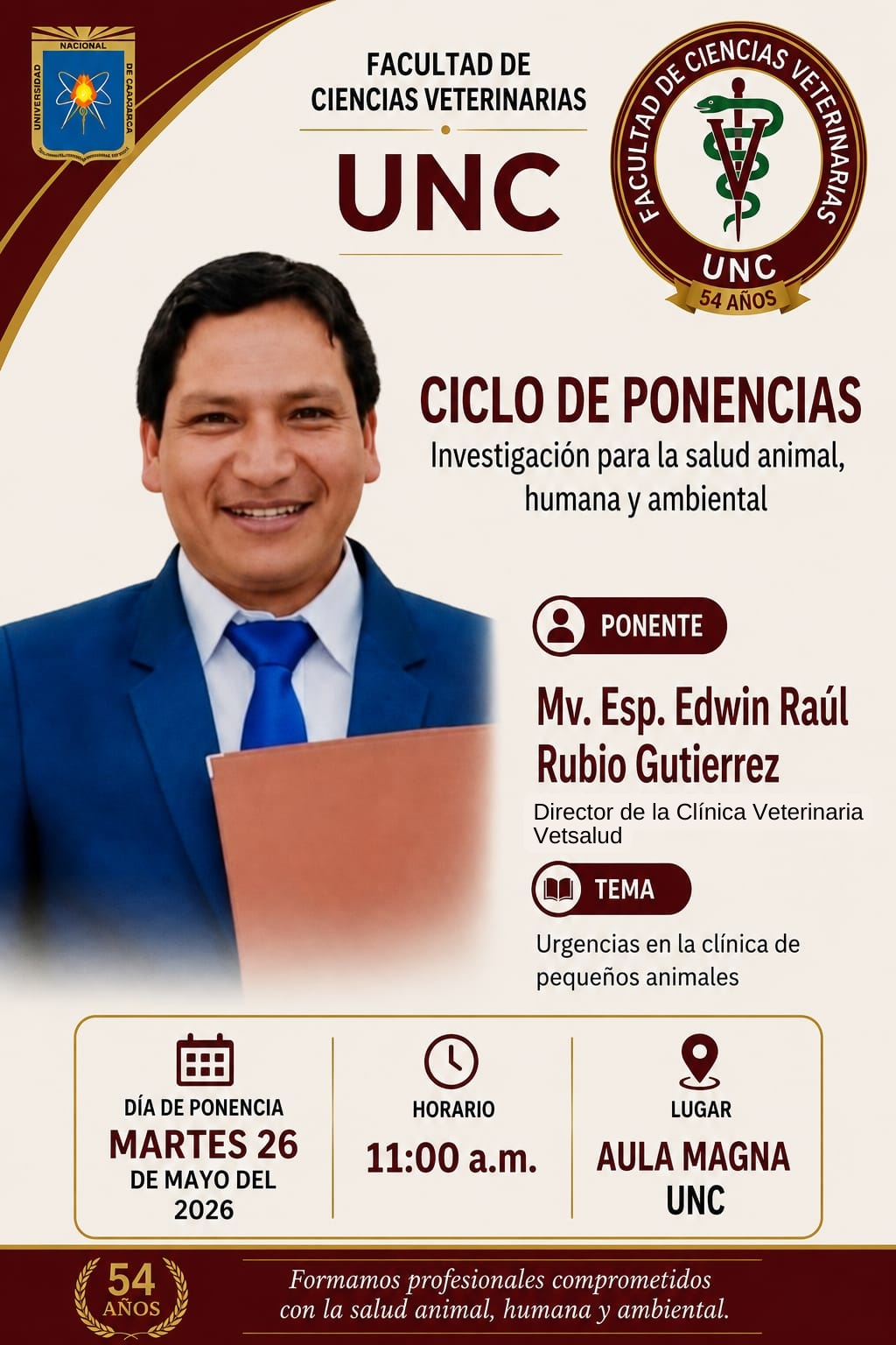 Ciclo de Ponencias Académicas – 54° Aniversario FCV UNC 2026 5