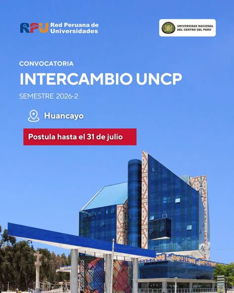 PROGRAMA DE MOVILIDAD ESTUDIANTIL DE LA RPU – UNCP 2026-2 1