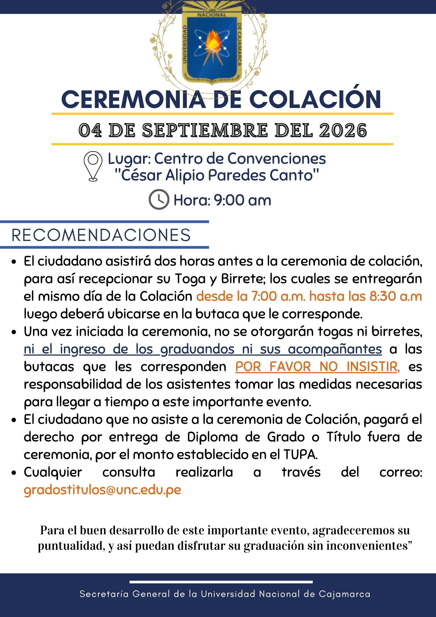 COMUNICADO COLACIÓN 04 SETIEMBRE 2026 TURNO MAÑANA 1